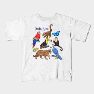 Animals of Costa Rica Kids T-Shirt